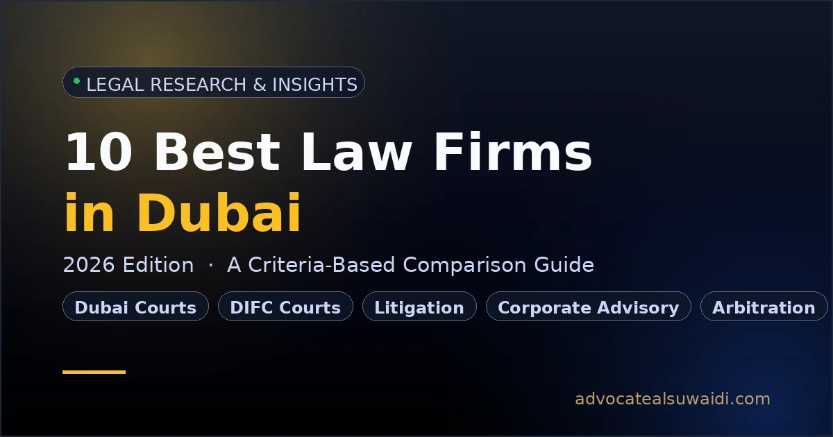 10 Best Law Firms in Dubai in 2026 comparison guide